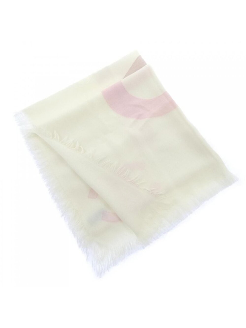 Chanel Stole Scarf White